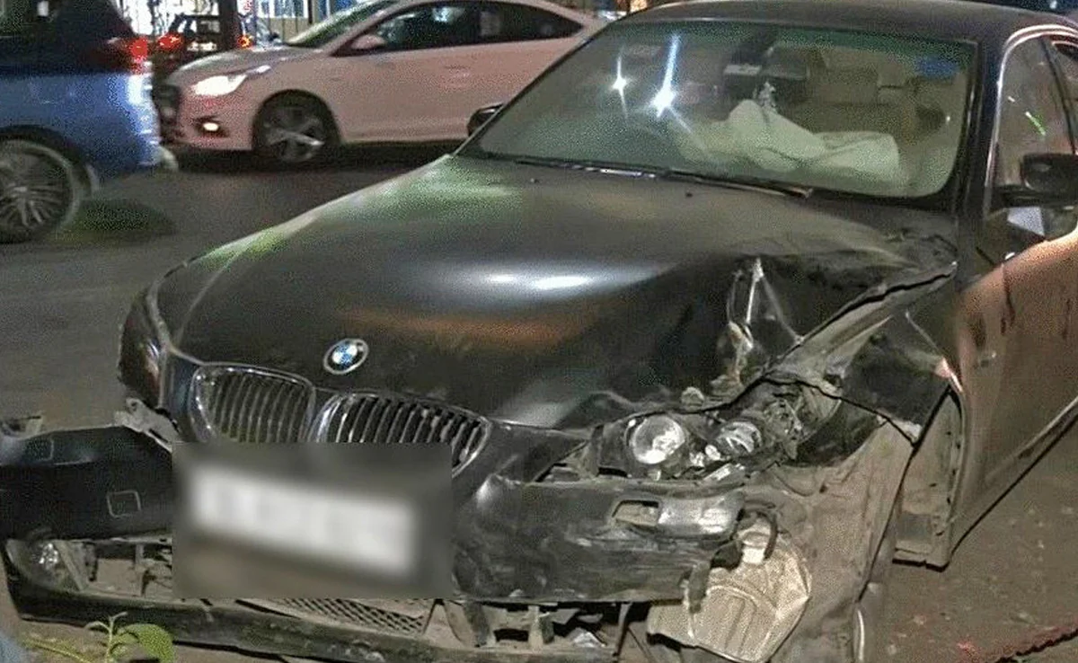 पार्टी से लौट रही युवती ने BMW से एक शख्‍स को कुचला