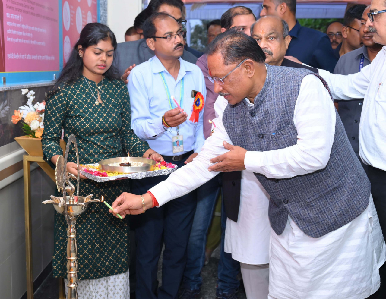 मुख्यमंत्री विष्णु देव साय ने वीवाई साईरिसा कैंसर केयर सेंटर का किया उद्घाटन कहा स्वास्थ्य मेरी रुचि और प्राथमिकता का क्षेत्र