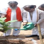 मुख्यमंत्री  साय ने बादाम का पौधा लगाया
