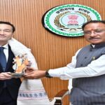 मुख्यमंत्री विष्णु देव साय से जापान दूतावास के राजनीतिक मामलों के मंत्री आबे नोरिआकि ने की सौजन्य मुलाकात