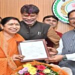 मुख्यमंत्री विष्णु देव साय से नवनिर्वाचित राज्यसभा सदस्य  लक्ष्मी वर्मा ने की सौजन्य मुलाकात