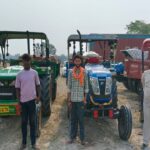 रेत के अवैध उत्खनन के मामले में तीन ट्रैक्टर जब्त