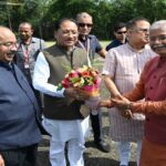 मुख्यमंत्री विष्णुदेव साय का बिलासपुर आगमन पर आत्मीय स्वागत